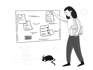 Plan black and white