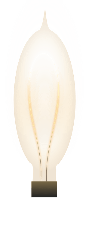 Glowing light bulb