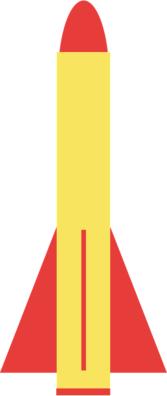 Red and Yellow Rocket