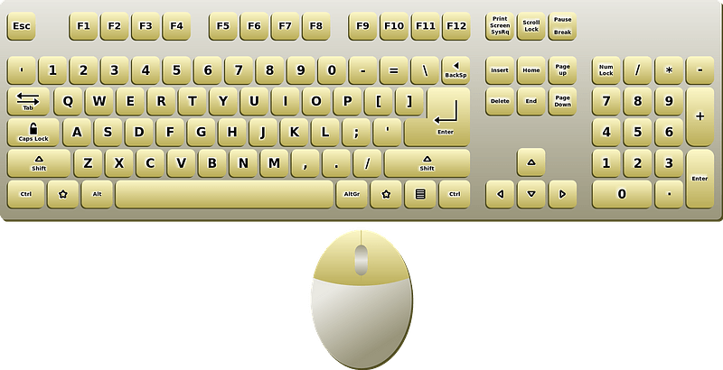 Mouse and keyboard