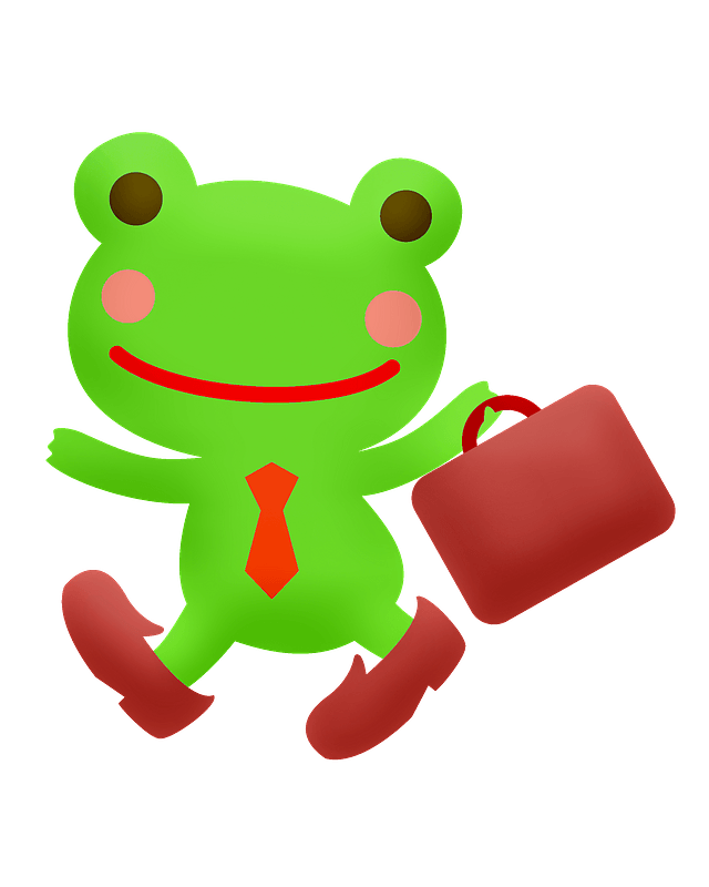Frog office worker