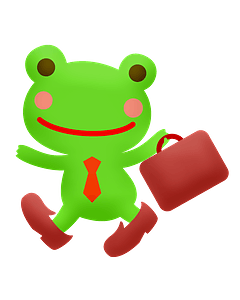 Frog office worker