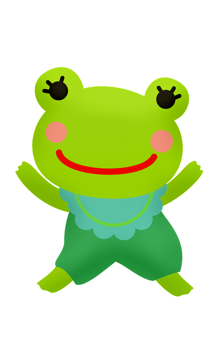 Frog in jumpsuit