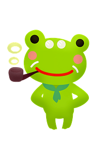 Frog smoking pipe