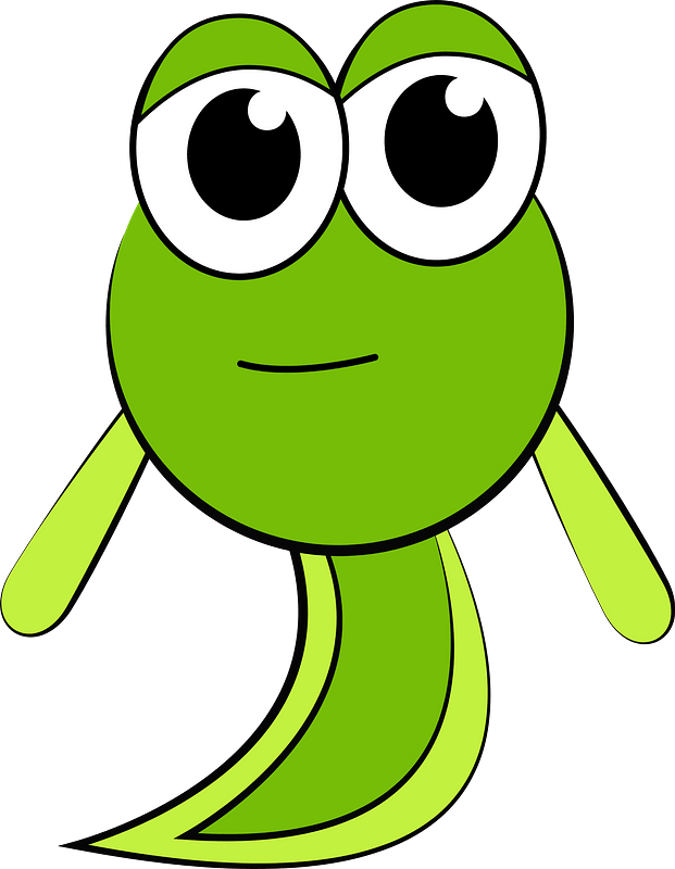 Cartoon tadpole