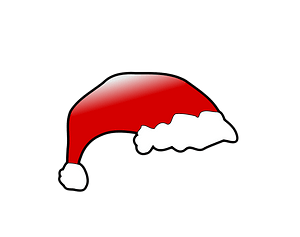 Red Santa Claus hat
