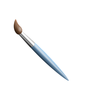 Artist's paintbrush