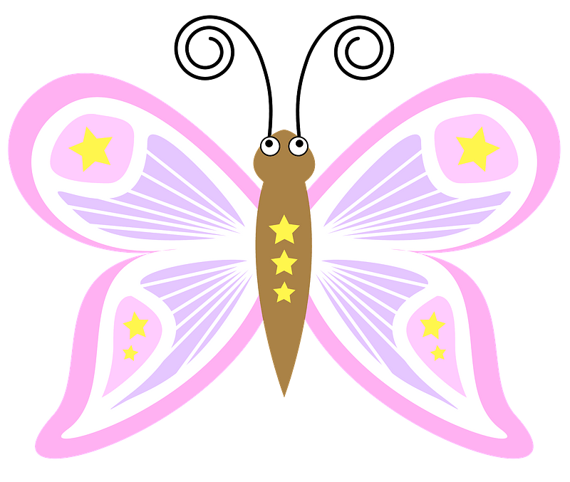 Pink fancy butterfly