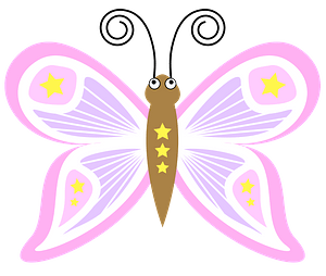 Pink fancy butterfly
