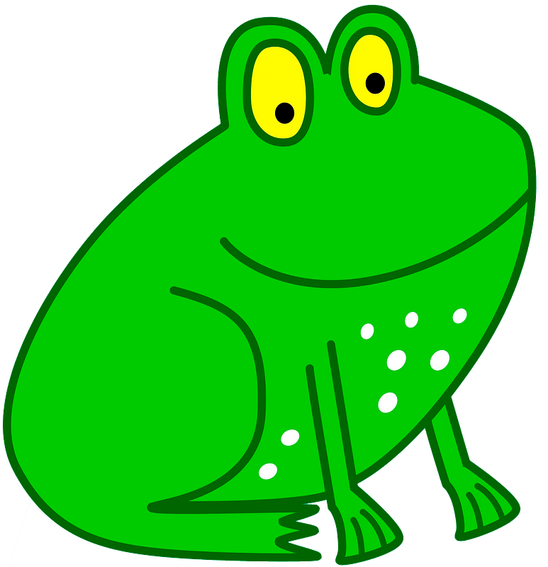 Cartoon frog