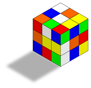 Unsolved Rubik's Cube