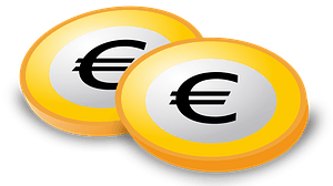 Coins with euro-sign