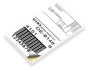 Barcode shipping label