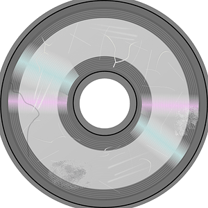 Compact disc scratched