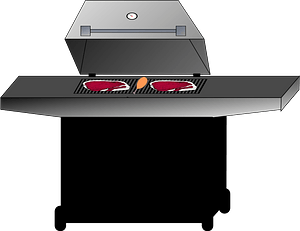 Barbecue grill perspective