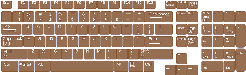 Microsoft us keyboard layout