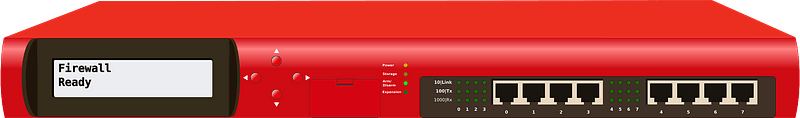 Red firewall appliance