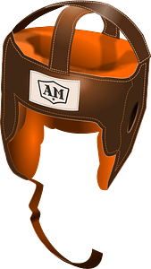 Antique boxing headgear