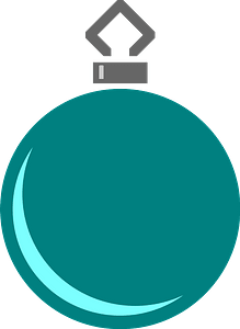 Simple Green Christmas Ornament