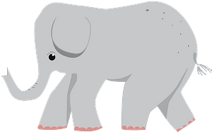 Walking elephant