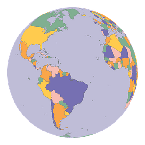 Political Map Globe