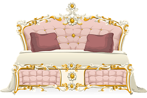 Baroque Pink Bed