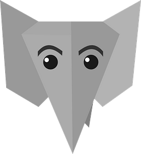 Cute elephant face