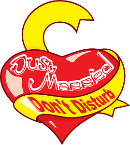 'Just married' heart