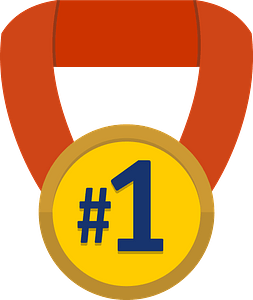 Number 1 medal award