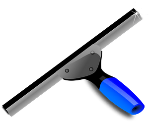 Blue squeegee