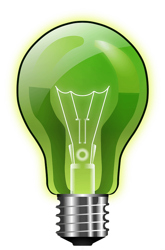 Green lightbulb