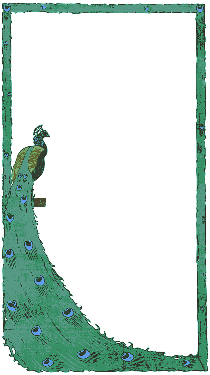 Peacock frame