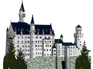 Medieval castle, detailed version