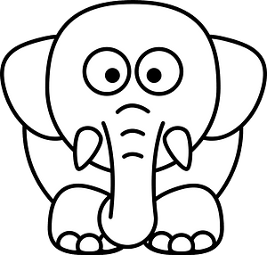 Cartoon elephant