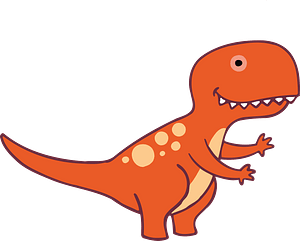 Orange Dinosaur