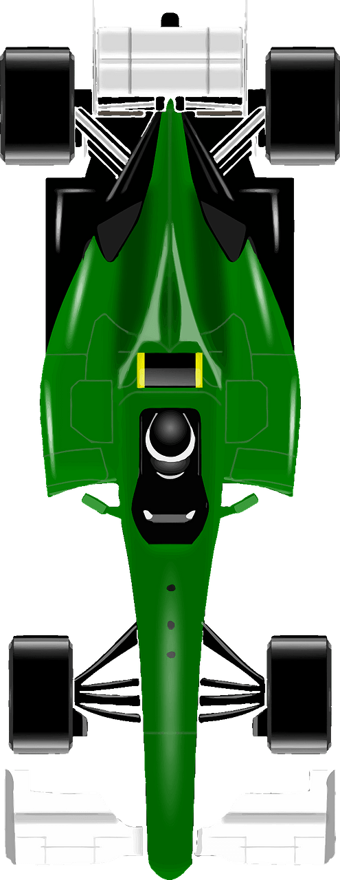 Racing Car - Green and Black