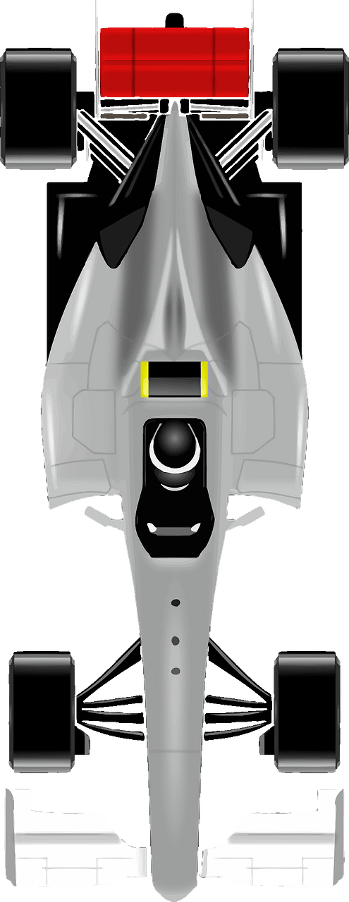 Racing Car - Gray and Red