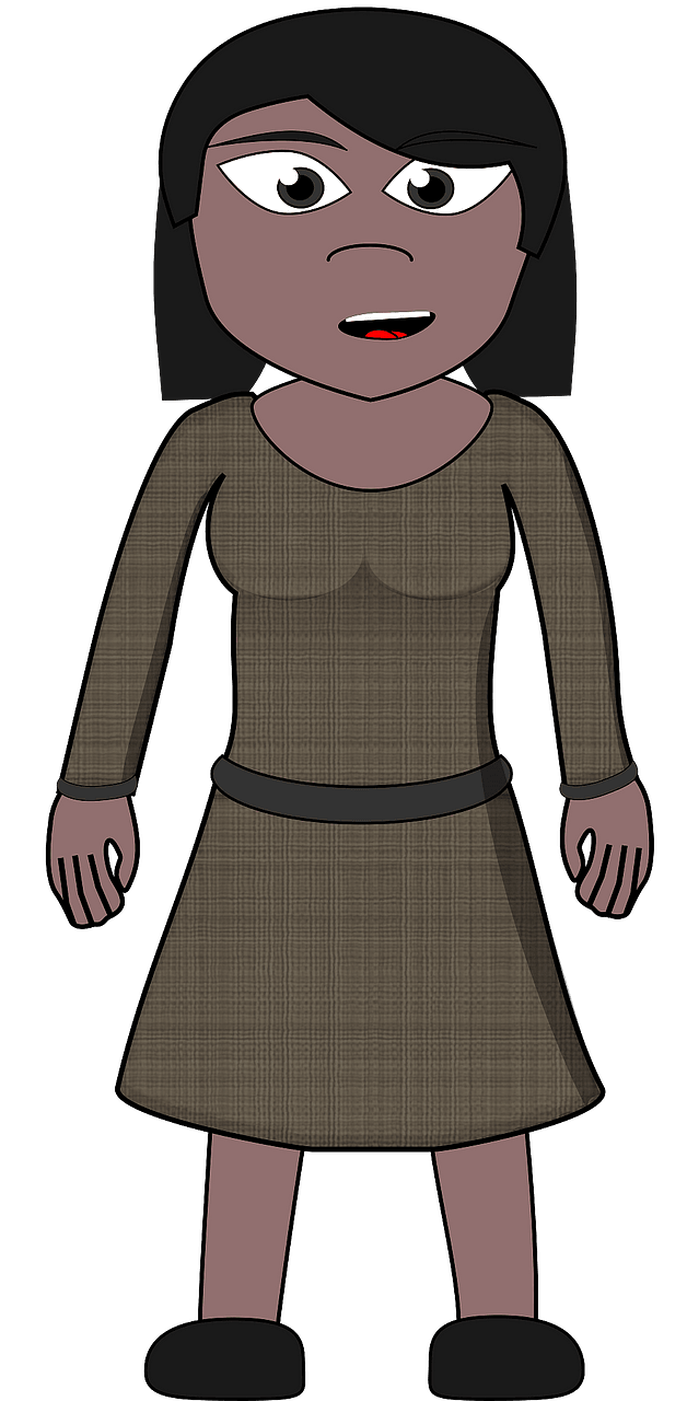 Villager - Dark Skin, Black Hair, Brown Clothes