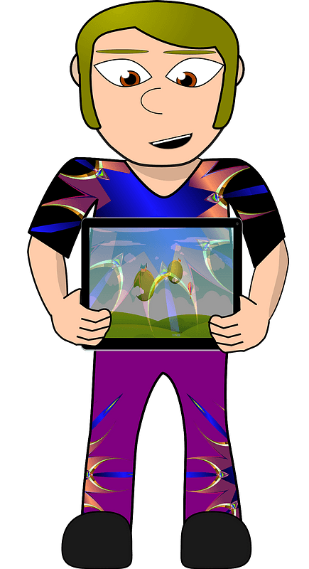 Future Villager - Light Skin, Blond Hair, Purple Clothes