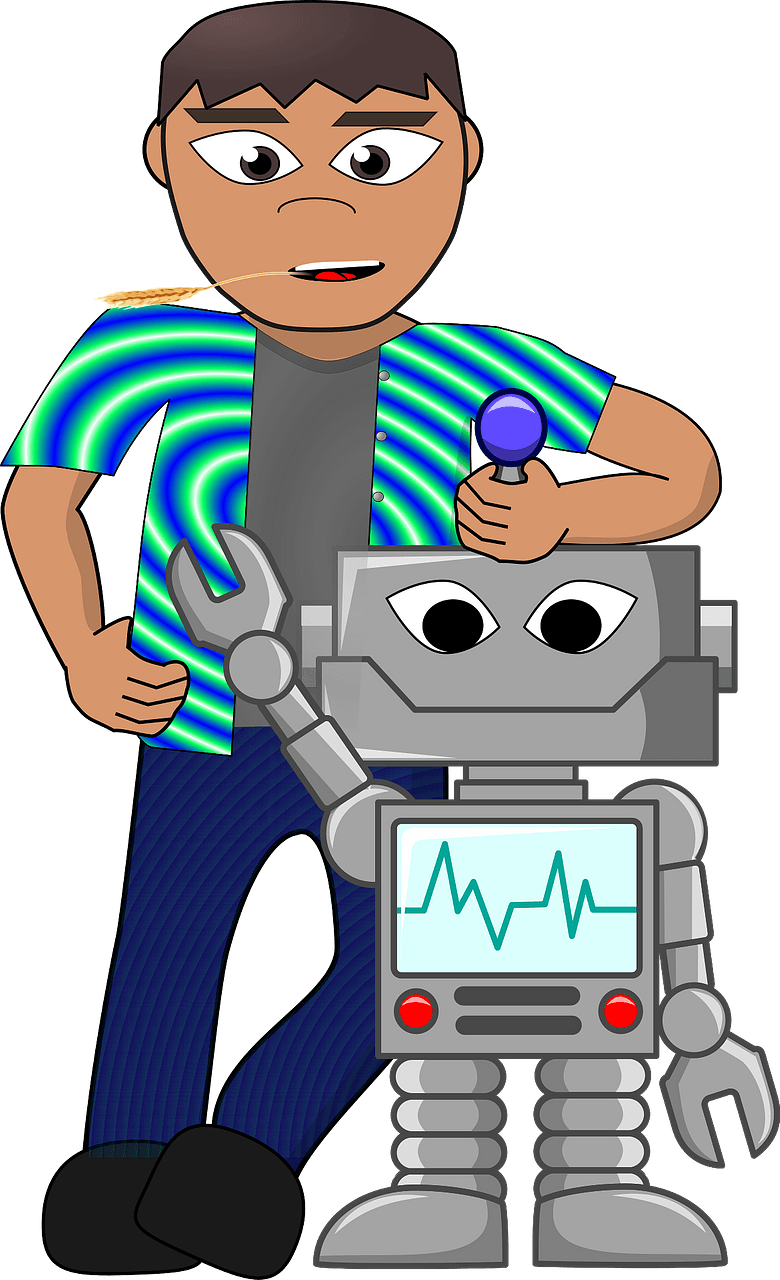 Modern Villager - Light Skin, Brown Hair, Green Clothes - robot
