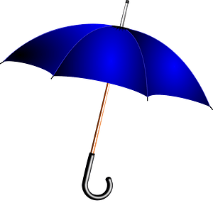 Open Blue Umbrella