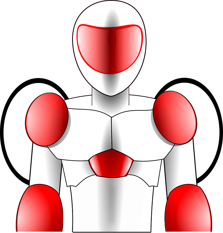 Red and White Metal Avatar