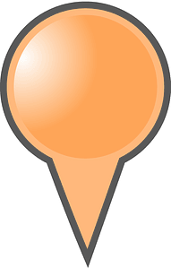 Orange Map Marker