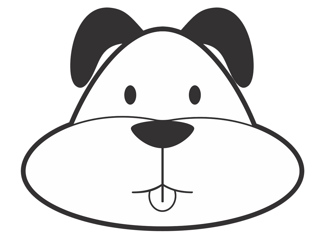 White cartoon dog top