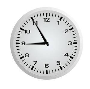 Clock Face - Eight Fifty-Five - 8:55