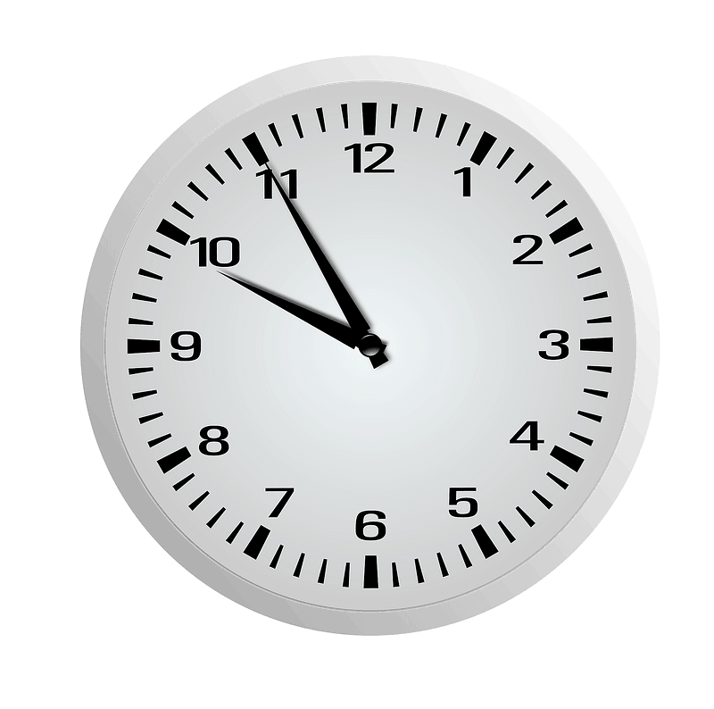 Clock Face - Nine Fifty-Five - 9:55