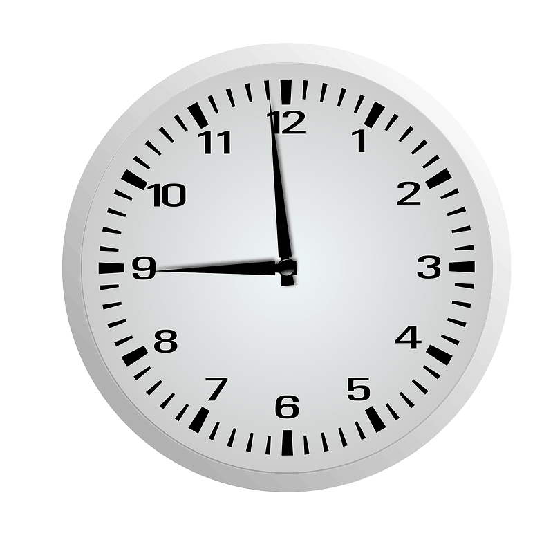 Clock Face - Eight Fifty-Nine - 8:59