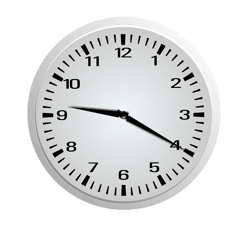 Clock Face - Nine Twenty - 9:20