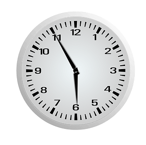 Clock Face - Five Fifty-Five - 5:55