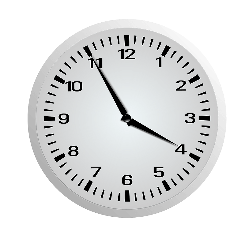 Clock Face - Three Fifty-Five - 3:55
